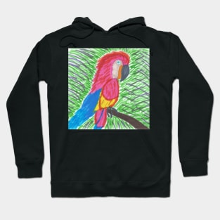 Pink Bird of Tropical Paradise Hoodie